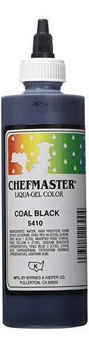 Chefmaster Liqua-gel Color De Alimento, 10.5 Onzas, Negro