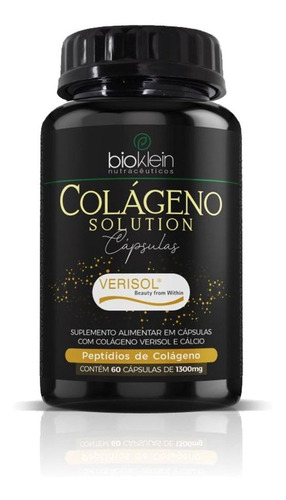 Colágeno Solution Verison - 60 Cápsulas - Bioklein Sabor Sem Sabor