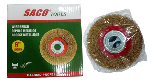 Cepillo Rotativo Metalico Saco-tools 6in Mayor Y Detal