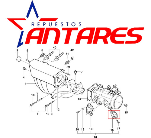 Valvula Iac Chevrolet Corsa 1.4 1.6 1995-2010 Antares