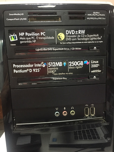 Computador Hp Pavilion A6025br 512mb + 2gb De Memória