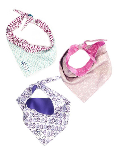 Bandanas Para Perros Set De 3 Piezas Talla Mediana - Floral