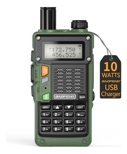 Cargador Usb Para Walkie Talkie Baofeng Uv S9 Pro Uhf Vhf Up