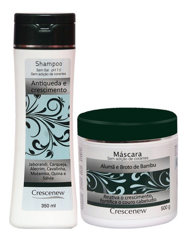 Imagem 1 de 3 de Queda Cabelo Shampoo Máscara Hidratação Capilar Crescenew