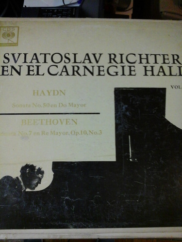 Vinilo 4607 - Sviatoslav Richter En El Carnegie Hall. V. 3 