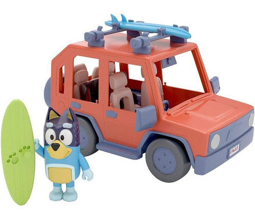 Bluey Auto Familiar Con Figura