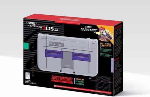 New Nintendo 3ds Xl Edición Snes Coleccionista + 3 Juegos