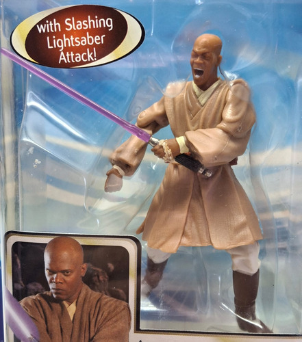 Hasbro Mace Windu Attack Of The Clones Geonosian Rescue 1:64 (Usado)