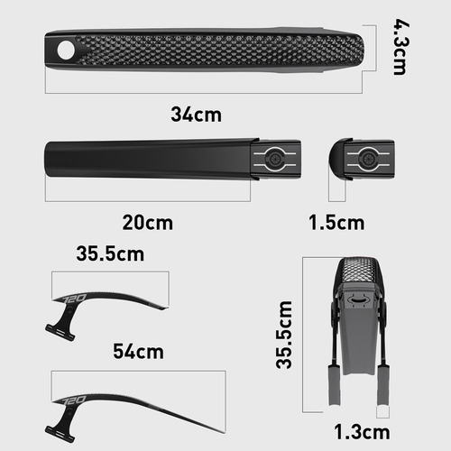 Pj Juego De Guardabarros Ajustable Para Bicicleta De