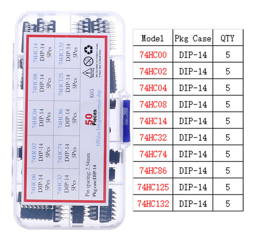 Set Sockets Ic Kit Surtido De Circuitos De Chips Ic Integrad