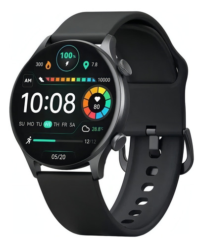 Haylou Solar Plus Rt3 Smartwatch 1.43'' Con Bt Llamadas Ls16 Color De La Caja Negro Color De La Correa Negro Color Del Bisel Negro