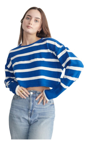 Sweater Nano Corto Rayado De Bremer #sw2416