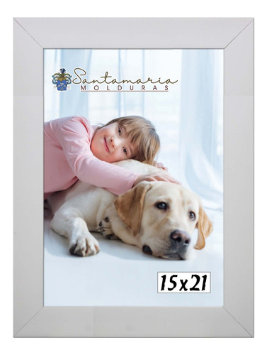Kit 10 Molduras Porta Retrato 5 15x21 Branco 5 15x21 Preto
