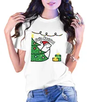 Comprar Playera Flork Navidad Árbol Gorro Santa Feliz Navidad Luces 