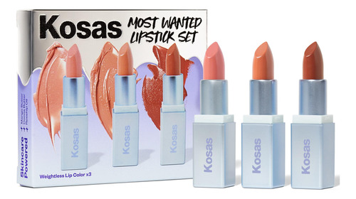 Kosas Mini Nude - Juego De 3 Tonos De Lapiz Labial  Infundi