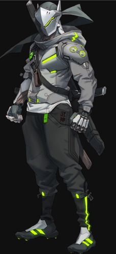 Figura Multiarticulada Overwatch Ninja Genji Con Accesorios