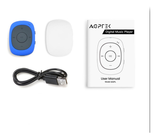 Reproductor De Mp3 Agptek 64 Gb Con Clip Y Fm Shuffle Color