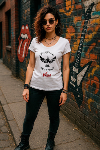 Remera Mujer La Renga No Existo Mas Q Para Vos Rock Nacional