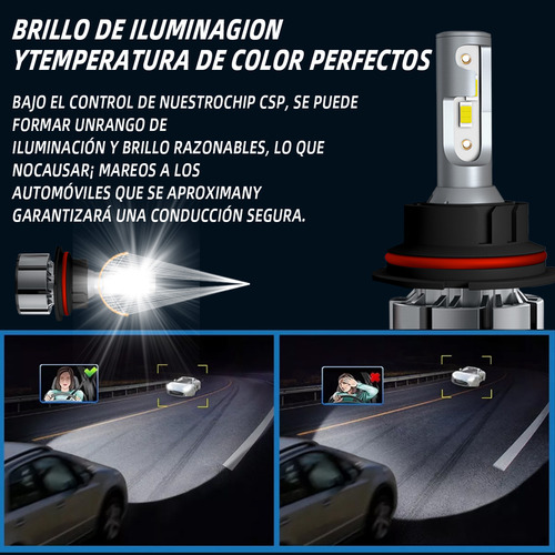 Kit Luces Led 9007 Y Niebla H3 Para Vw Jetta A4 2000-2007