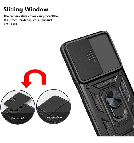 Funda Multifunción Para Oppo Reno 8z Con Película De Cristal
