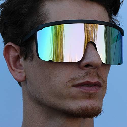 Elite Gafas De Sol Unisex De Gran Tamaño Super Shield Con Le