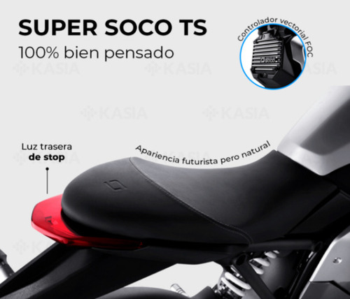 Imagen 12 de 17 de Moto Electrica Scooter Super Soco Ts Italiana 2400watts
