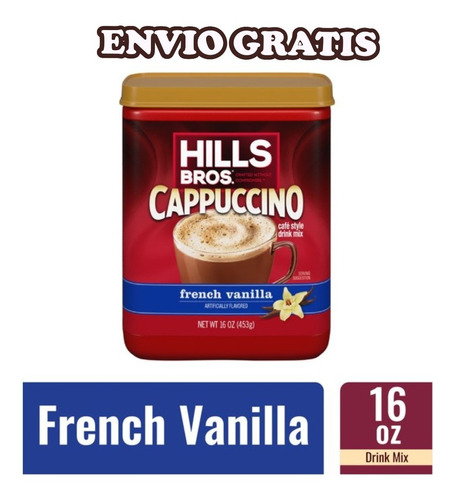 Café Cappuccino French Vanilla Hills Bross 453g *importado* 