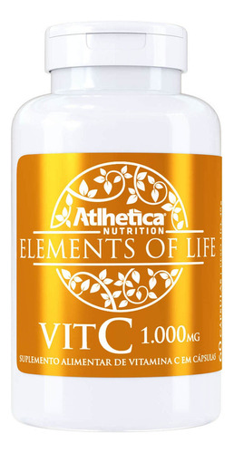 Elements Of Life Vit C 1000mg - 60 Cápsulas - Atlhetica Sabor Without flavor
