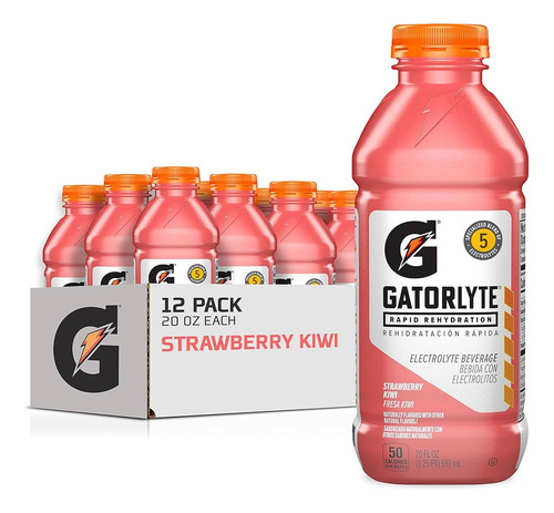 Bebida 6 Pack De Gatorlyte 20oz Sabor Kiwi-fresa