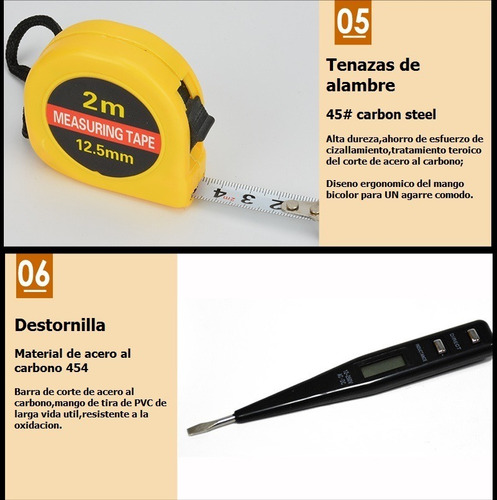 Imagen 4 de 8 de Kit De Herramientas De 27 Piezas Con Estuche