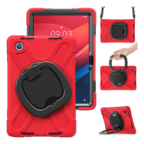 Funda Híbrida Roja Para Ordenador Lenovo Tab M11/xiaomi Pad