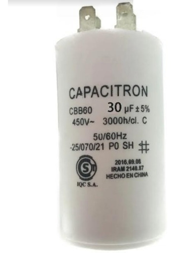 Capacitor Marcha/condensandor 30 Uf