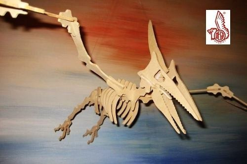 Dino Pterodactilo Puzzle 3d Corte Laser