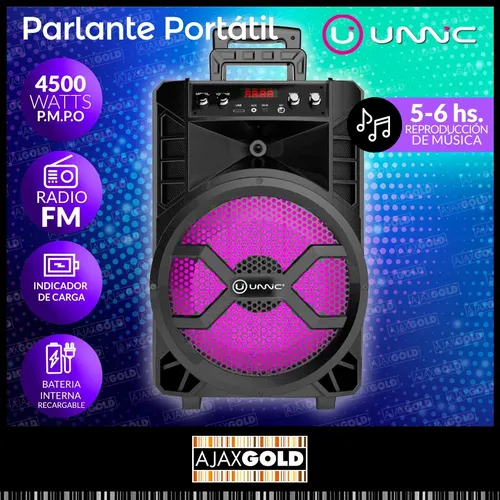 Ubicación Pagar tributo rasguño Parlante Karaoke 12 Bluetooth Microfono Inalambrico Led