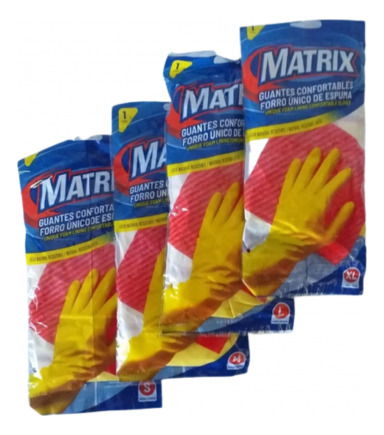 Guantes De Latex Para Limpieza X2 Matrix