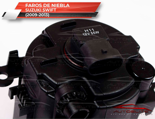 Imagen 6 de 10 de Kit Faros Niebla Suzuki Swift 2012 2013 Biseles Y Switch