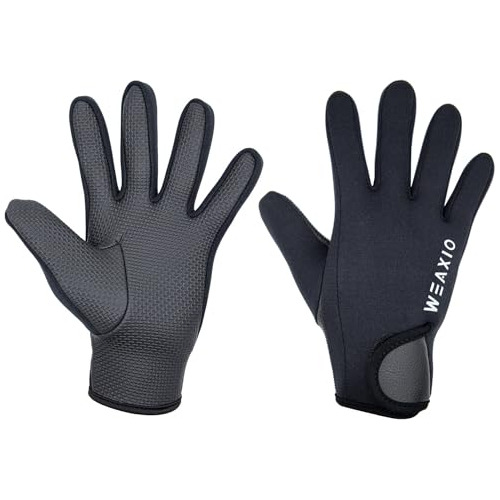 Weaxio Premium Cr Neoprene Gloves 2mm, Wetsuit Gloves Ultra