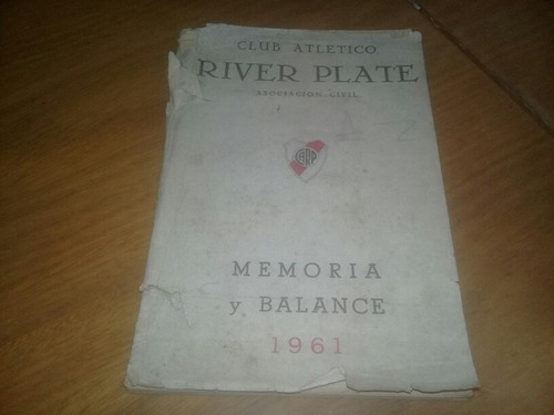 River Plate Memoria Y Balance 1961