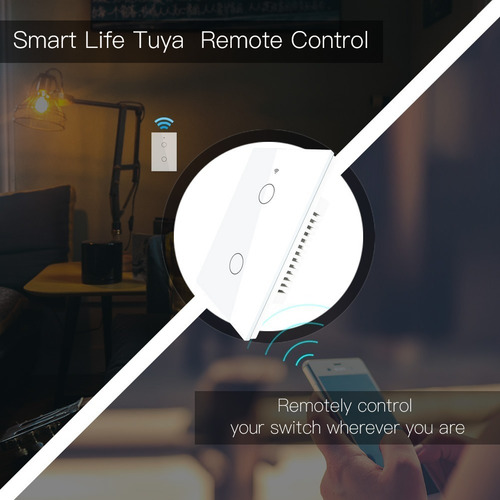 Interruptor Inteligente Doble Con Wifi Para Alexa/gogle/tuya