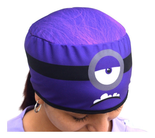 Minion Morado Gorro Quirúrgico Dentista Pediatra Enfermero