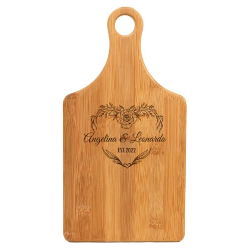 Tabla De Cortar De Madera Personalizada Asa, Tabla De Q...