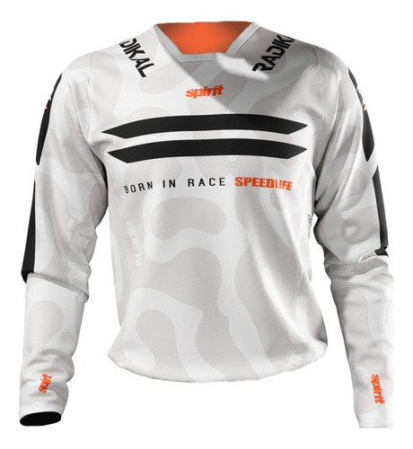 Oferta Jersey Spirit Gris Mx - Radikal - Motocross / Atv