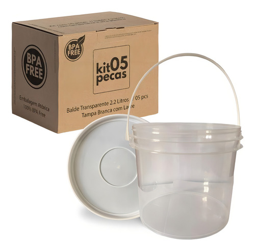 Pote Para Pinceis 2.2 Litros 5 Pçs