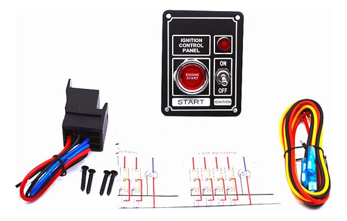 Botonera Panel Encendido Swicht Aluminio Auto Racing Karvas