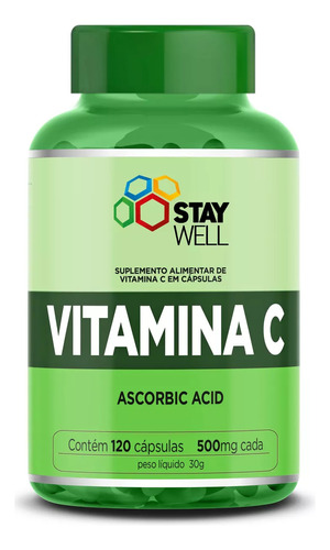 Vitamina C 500 Mg Con Fórmula Avanzada E Importada. - 120 Cá