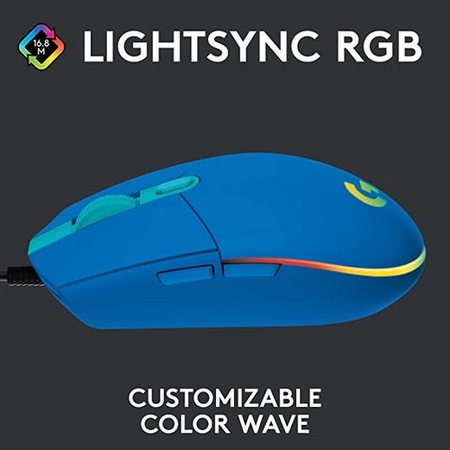Mouse Logitech G Series Lightsync G203 Azul