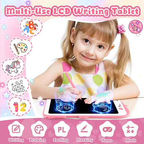 Tablet De Escrita Lcd Triph Unicorn Girl 8.5 Pulgadas Para
