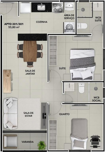 Imagem 12 de 30 de Apartamento À Venda, 53 M² Por R$ 315.900,00 - Bessa - João Pessoa/pb - Ap0331