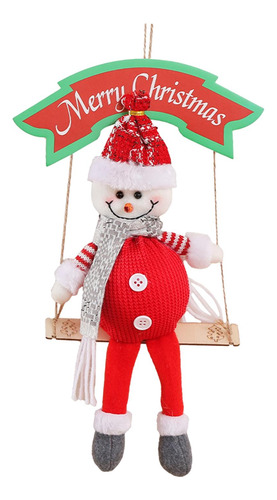 Muñeco De Peluche De Navidad, Columpio, Adorno Colgante