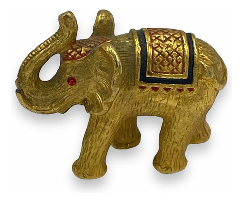 Wow Figura De Elefante De Metal De La Suerte Pisapapeles